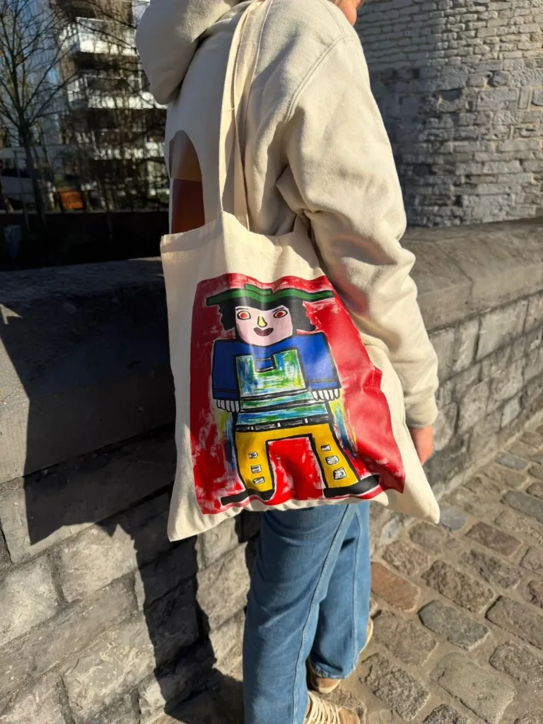 Totebag - Man met groene hoed