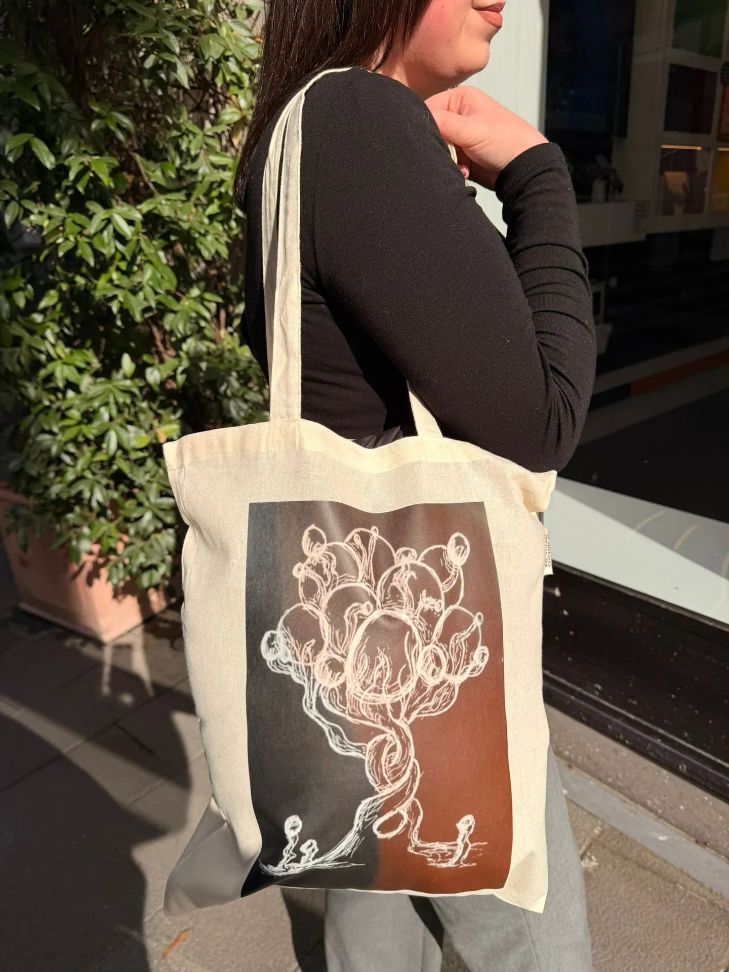 Totebag - Boom met ballonnen