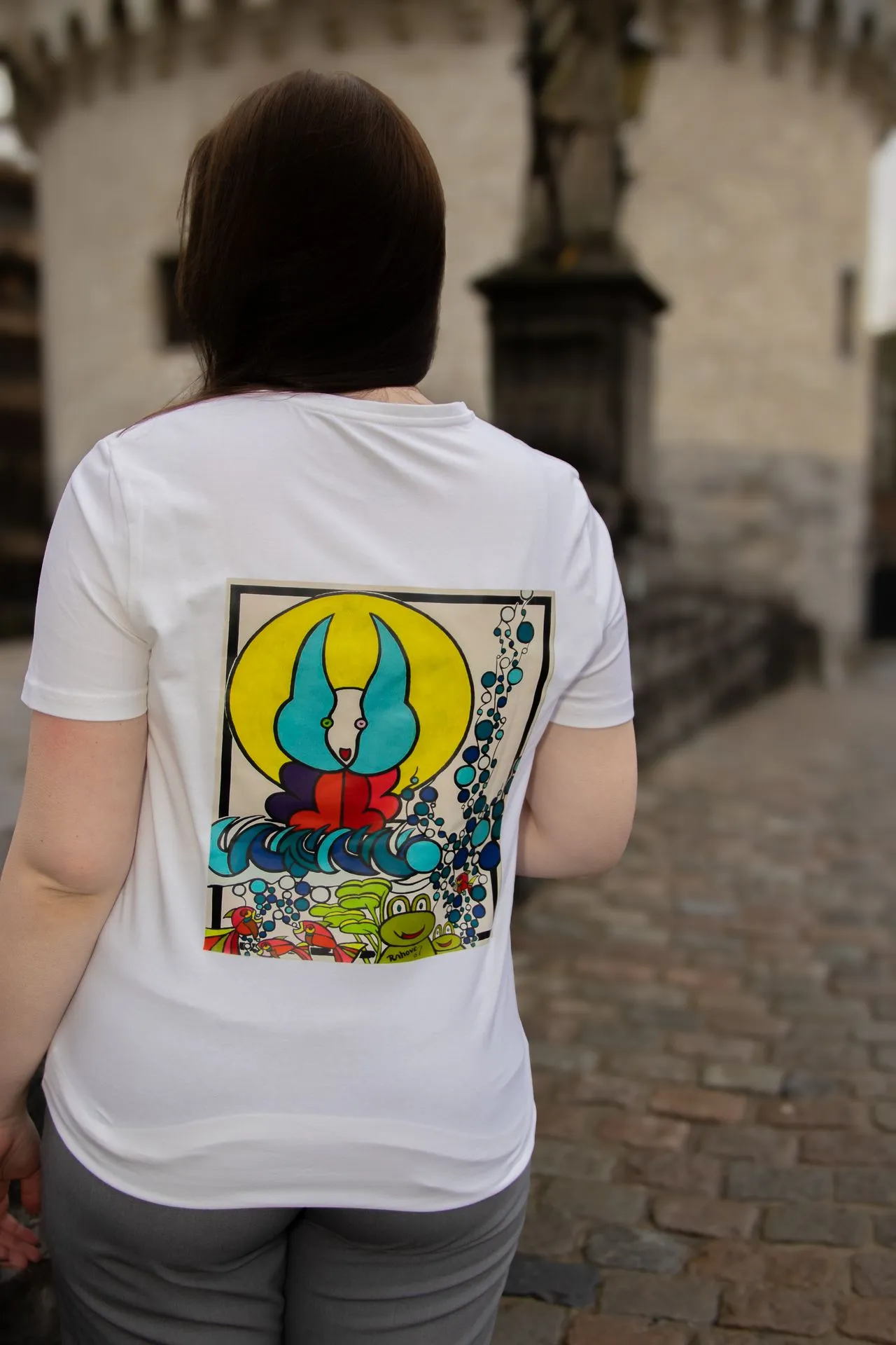 T-shirt - Konijn | Belgische streetwear  (Man, S, Beige)